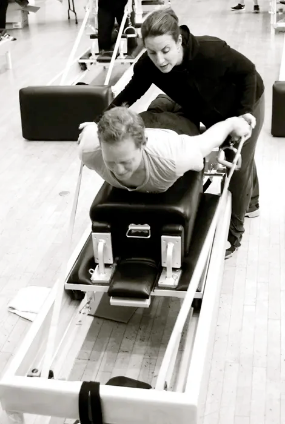 alycea ungaro teaching on the reformer